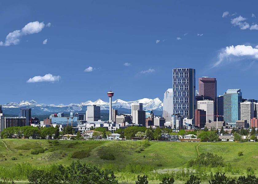 Alberta Calgary Aerial View