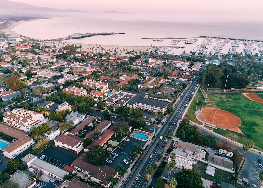 California Santa Barbara Aerial View