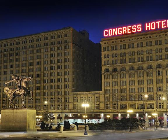 Congress Plaza Hotel Illinois Chicago Exterior Detail