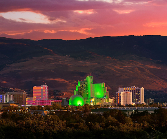 Eldorado Resort Casino at THE ROW Nevada Reno Aerial View