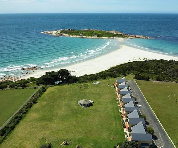 Diamond Island Resort & Bicheno Penguin Show Tasmania Bicheno Aerial View