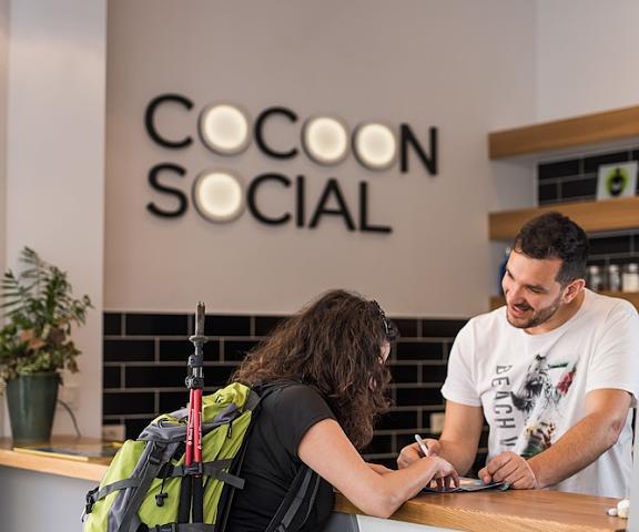 Cocoon City Hostel Crete Island Chania Check-in Check-out Kiosk