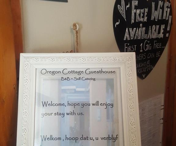 Oregon Cottage Free State Ficksburg Reception
