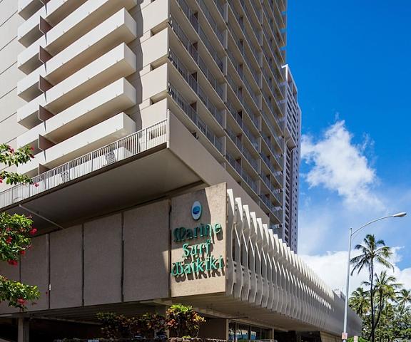 Tropical Studios at Marine Surf Waikiki Hawaii Honolulu Exterior Detail