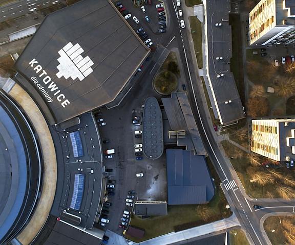 Hotel Diament Spodek Katowice Silesian Voivodeship Katowice Aerial View