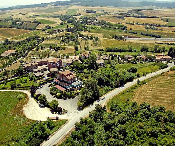 Castello Tuscany Sovicille Aerial View