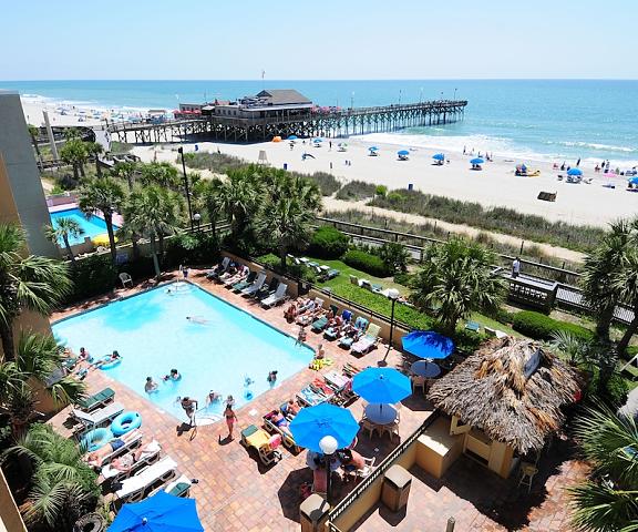Holiday Pavilion Resort on the Boardwalk South Carolina Myrtle Beach View from Property