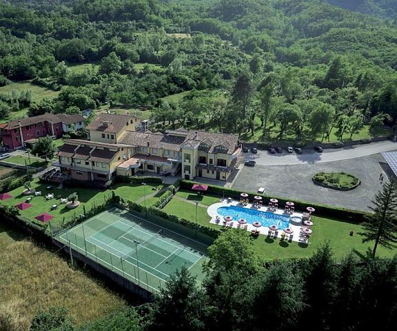 Park Hotel La Pineta Tuscany Mulazzo Aerial View
