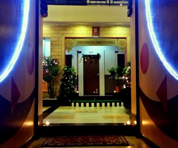 Hotel Shiv Gujarat Bhuj entrance at night