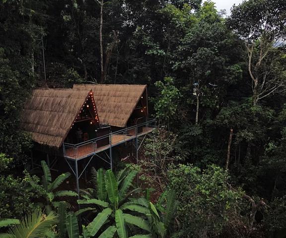Tulsi Village Retreat Kerala Idukki A- Frame Cabin with Open Shower with Lake View