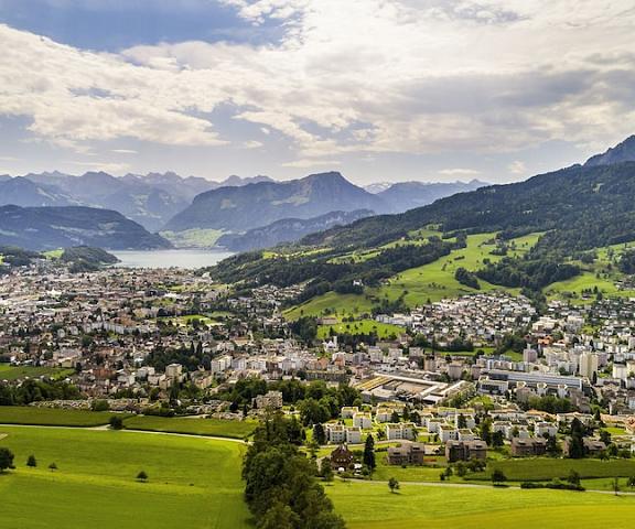 Hotel Sonnenberg Canton of Lucerne Kriens Land View from Property