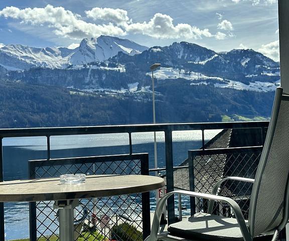 Seehotel Riviera at Lake Lucerne Canton of Schwyz Gersau Exterior Detail