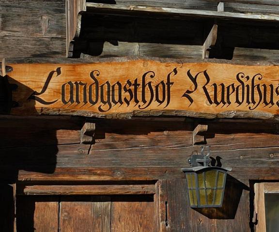 Landgasthof Ruedihus Canton of Bern Kandersteg Porch