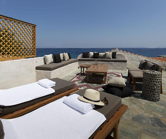 Villa of the old olive oil factory North Aegean Islands Samos Terrace