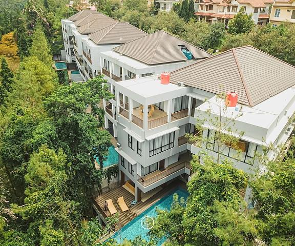 Cempaka 6 Villa 10 bedrooms private pool West Java Cimenyan Aerial View