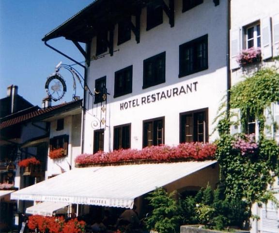 Hotel De Ville Canton of Fribourg Gruyeres Exterior Detail