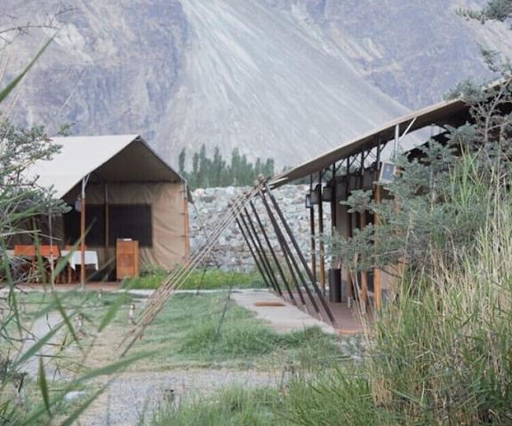 Chamba Camp Diskit by TUTC Jammu and Kashmir Leh Interior Entrance