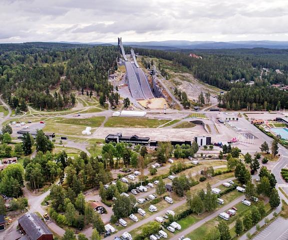 First Camp Lugnet Falun Dalarna County Falun Aerial View