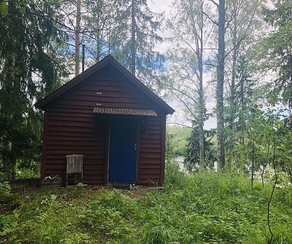 Tiny hut in the Forest Overlooking the River Dalarna County Avesta Exterior Detail