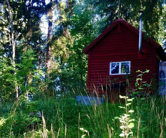 Tiny hut in the Forest Overlooking the River Dalarna County Avesta Exterior Detail