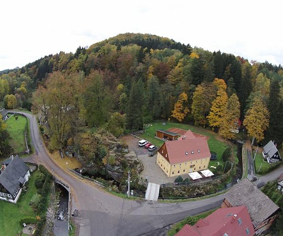 Penzion u Vyhlídky Usti nad Labem (region) Chribska Aerial View