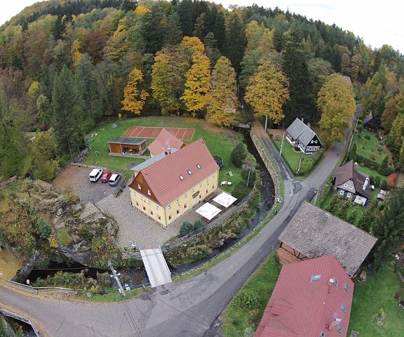 Penzion u Vyhlídky Usti nad Labem (region) Chribska Aerial View