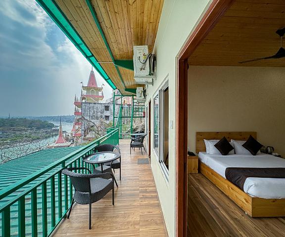 The Leisure cave On the Ganges Uttaranchal Rishikesh balcony/terrace