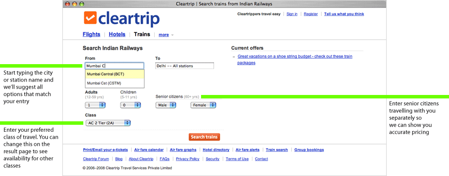 cleartrip trip id search